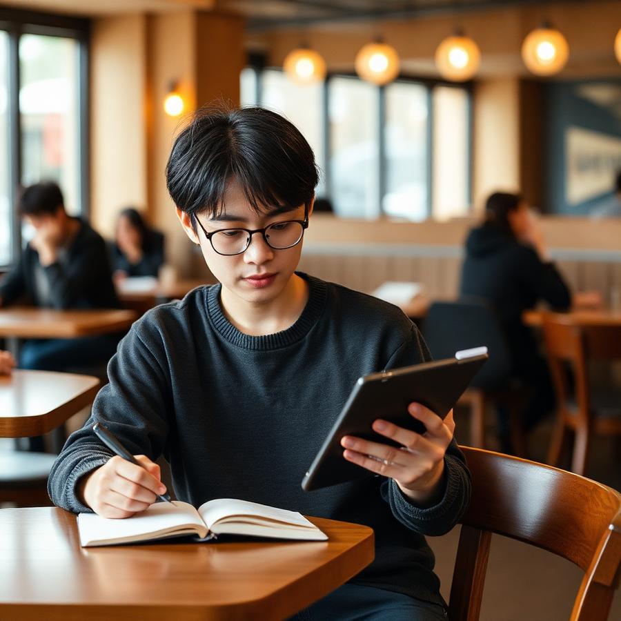 学習中の受講者